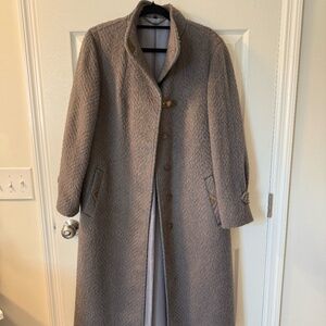 Vintage Llama and Merino Blend Overcoat - Women's size large (44)
